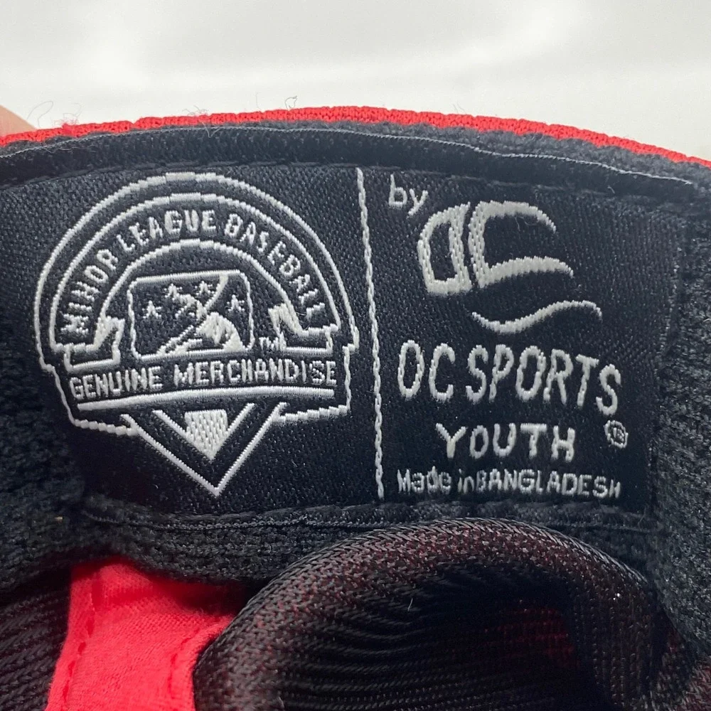 Louisville Bats OC Sports MiLB Baseball hat Youth Red Blue Adjustable minor leag